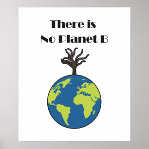 Póster There iIs No Planet B Save The Planet