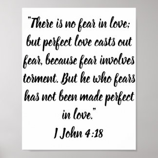 Póster There is no fear in love; but perfect love . . .