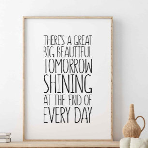 Póster There's a great big beautiful tomorrow shining