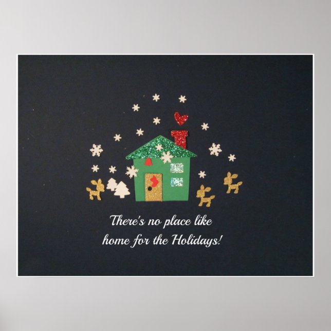 Póster There's no place like home for the holidays,. (Frente)