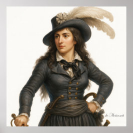 Póster Theroigne de Mericourt - French Revolution Print