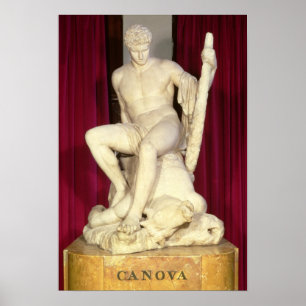 Póster Theseus y el Minotaur, 1782