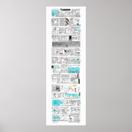 Póster Theseus y la tira Minotaur - greekmythcomix