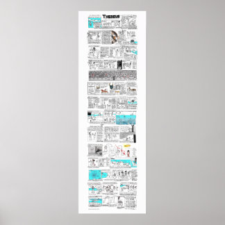 Póster Theseus y la tira Minotaur - greekmythcomix