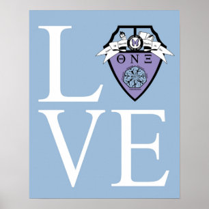Póster Theta Nu Xi LOVE Poster