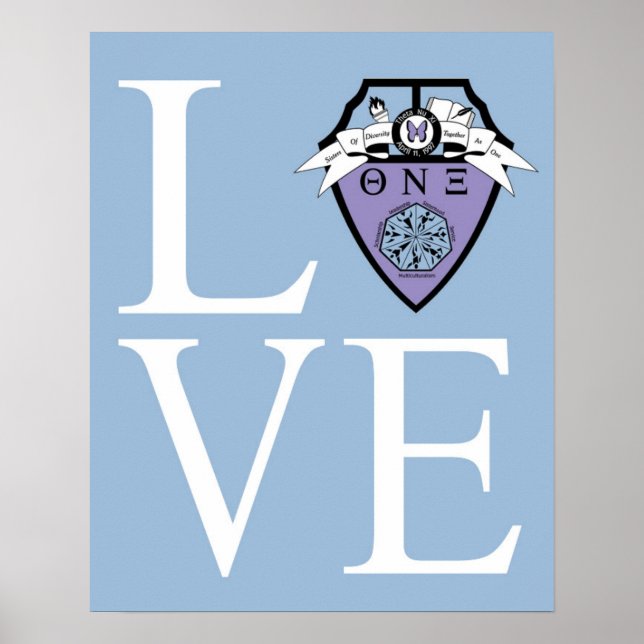 Póster Theta Nu Xi LOVE Poster (Frente)