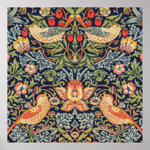 Póster Thief de fresa William Morris