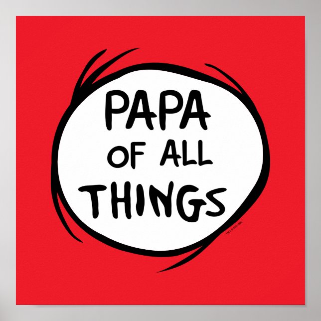 Póster Thing One Thing Two - Papá de todas las cosas (Frente)