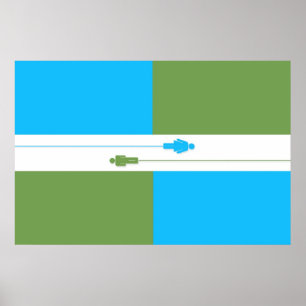 Póster Think Atheist Flag Poster