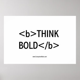 PÓSTER THINK BOLD