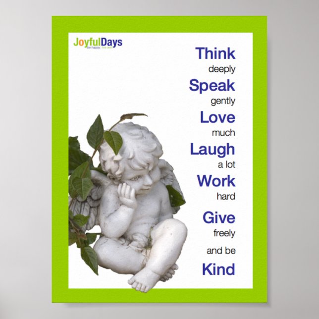 Póster Think Deeply poster (Frente)