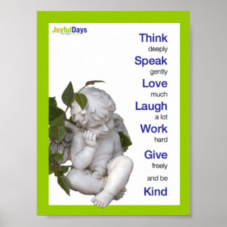 Póster Think Deeply poster