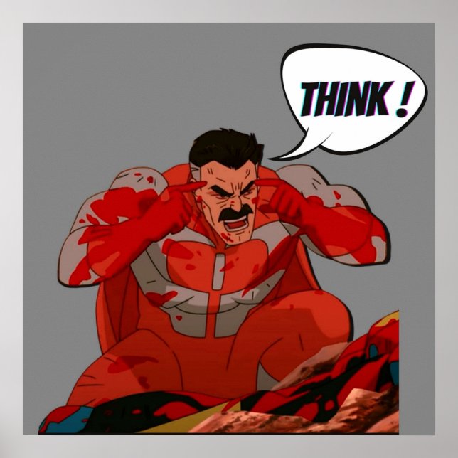 Póster Think Mark Omni man (Frente)