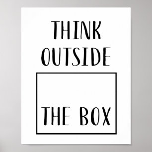 Póster Think Outside The Box