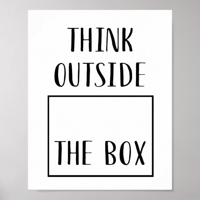Póster Think Outside The Box (Frente)