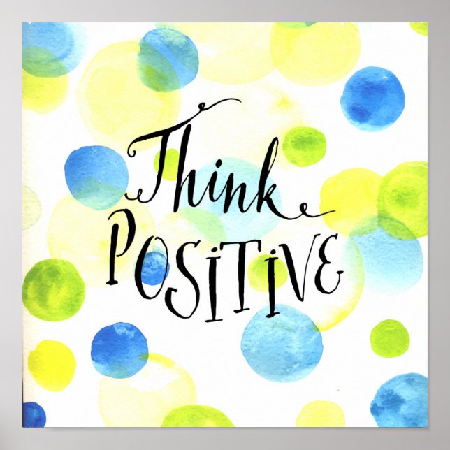 Póster Think Positive (Frente)