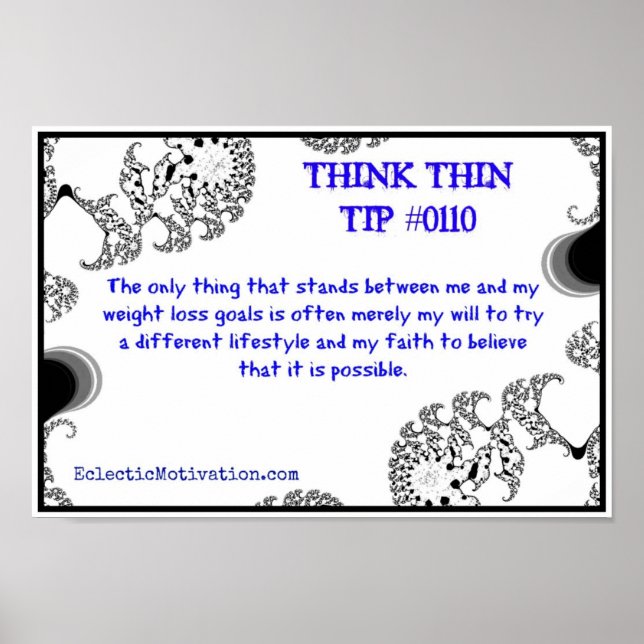 Póster Think Thin Tip #0110 (Frente)