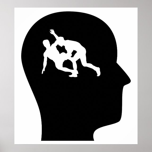 Póster Thinking About Wrestling (Frente)