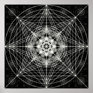 Póster Third Dimensional Sacred Geometry