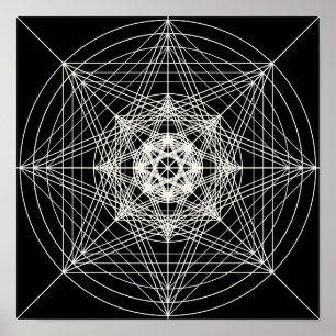 Póster Third Dimensional Sacred Geometry