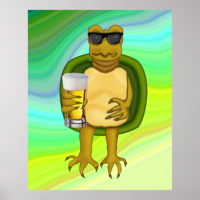 Póster Thirsty Turtle (Frente)