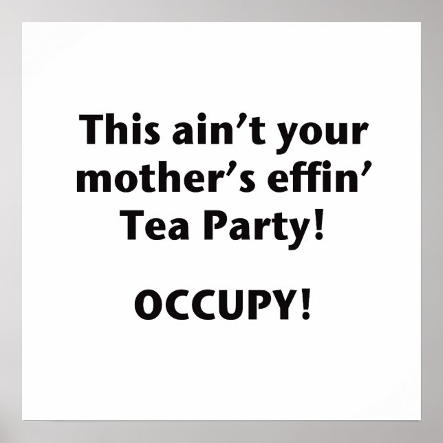 Póster This Ain't Your Mother's Effin' Tea Party! (Frente)
