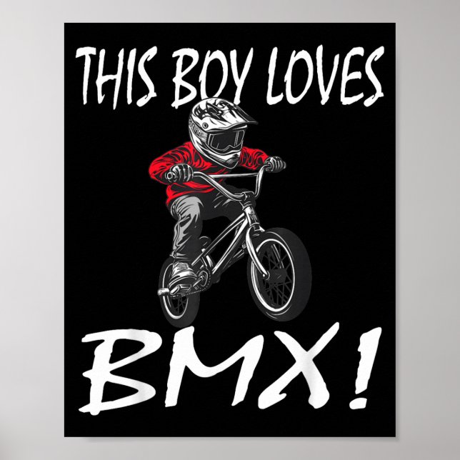 Póster This Boy Loves Bmx, Kids Bmx  (Frente)