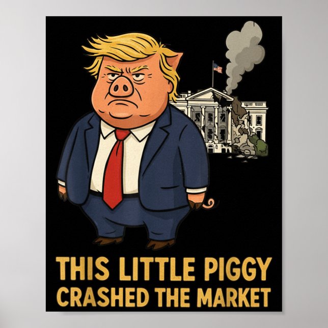 Póster This Ggy Crashed The Market Funny Quote  (Frente)