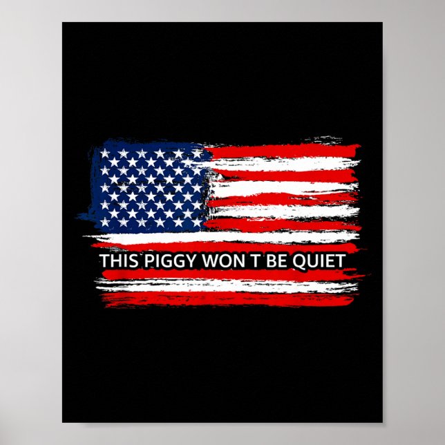 Póster This Ggy Won't Be Quiet Funny Flag  (Frente)
