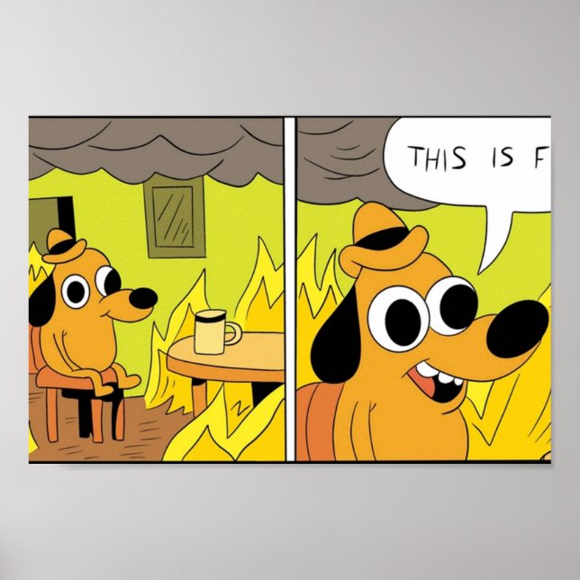 Póster This is fine (Frente)
