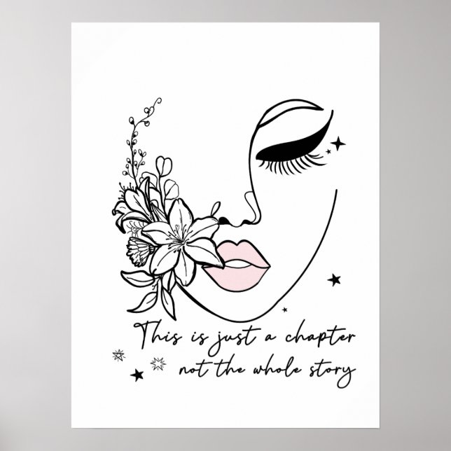 Póster This is Just a Chapter Positive Quote  (Frente)