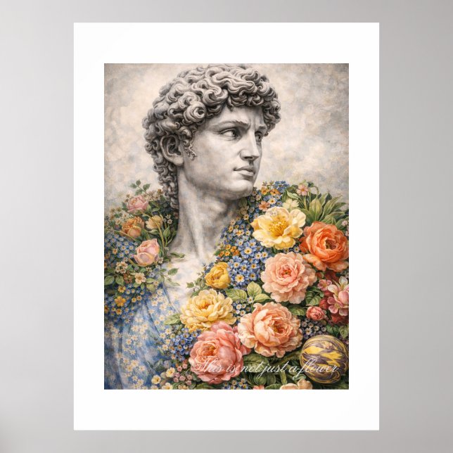 Póster This Is Not Just a Flower – Romantic Surreal Flora (Frente)