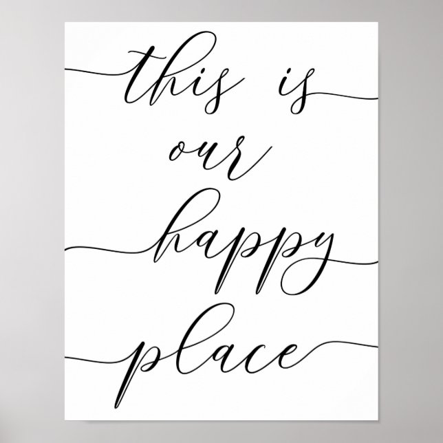Póster This is Our Happy Place Print (Frente)