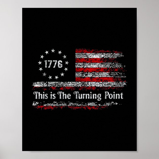 Póster This Is The Turning Int American Dom Usa Flag  (Frente)