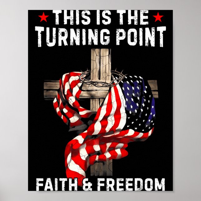 Póster This Is The Turning Int Patriotic Christian Faith  (Frente)