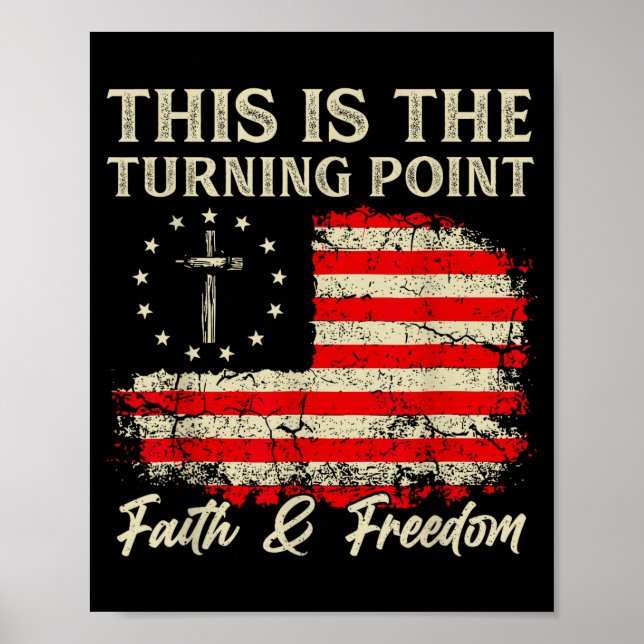 Póster This Is The Turning Int Patriotic Christian Faith  (Frente)