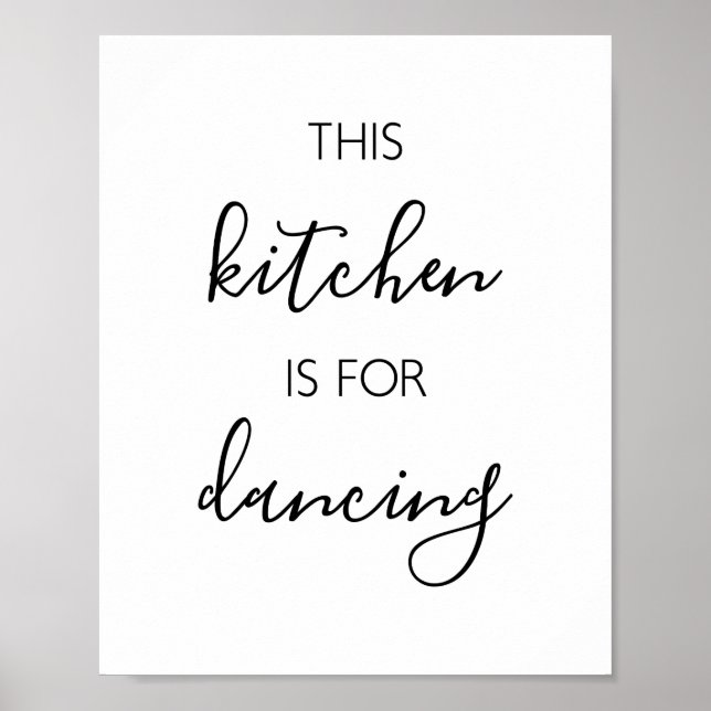 Póster This Kitchen Is For Dancing (Frente)