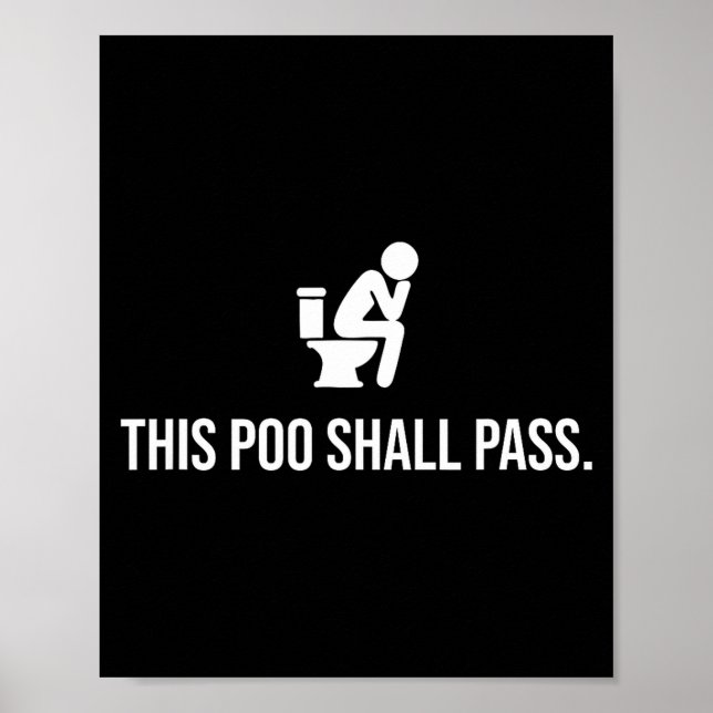 Póster This O Shall P Funny Quote Birthday Party Gag Gift (Frente)