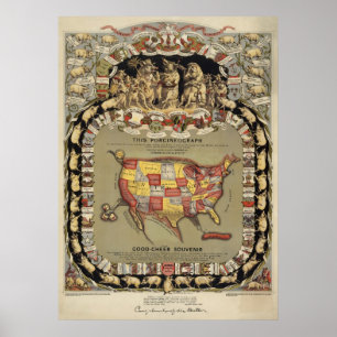 Póster "This Porcineograph" (Forbes) 1876 BigMapBlog.com