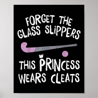 Póster This Princess Wears Cleats Gift Design Field Hocke
