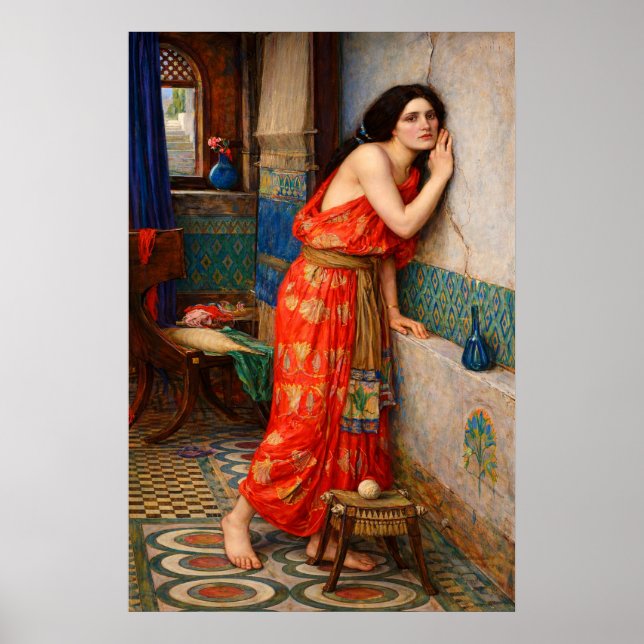 Póster Thisbe de John William Waterhouse (Frente)