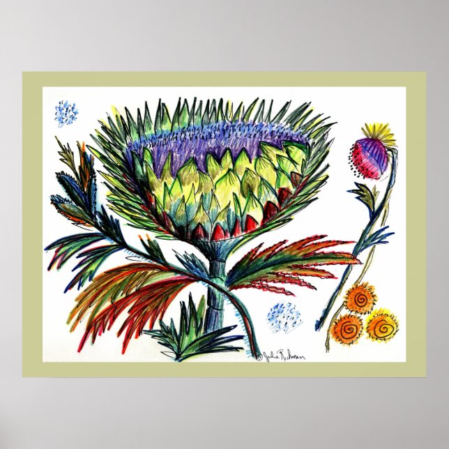 Póster Thistle42 Drawing (Frente)