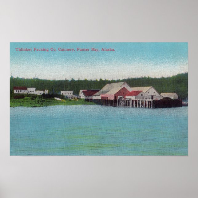 Póster Thlinket Packing Co. Salmon Cannery (Frente)