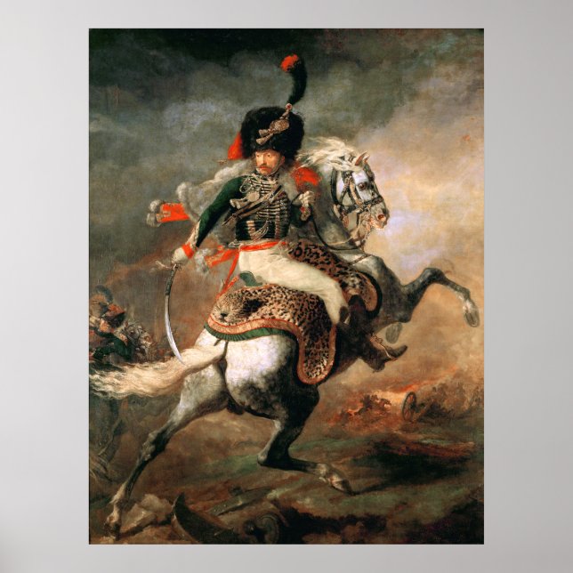 Póster Thodore Gricault El Chasseur De La Carga (Frente)
