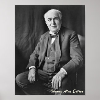 Póster Thomas Alva Edison Poster