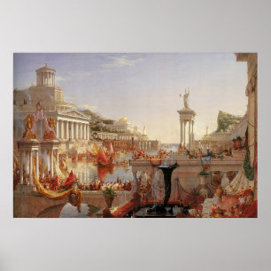 Póster Thomas Cole El curso del consumo imperial