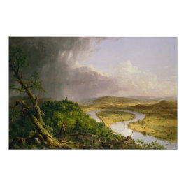 Póster Thomas Cole El Oxbow El Río Connecticut