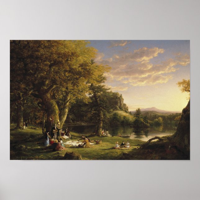 Póster Thomas Cole - El Pic-Nic (Frente)