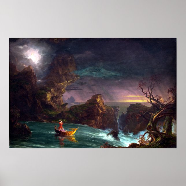 Póster Thomas Cole El viaje de la hombría de la vida (Frente)