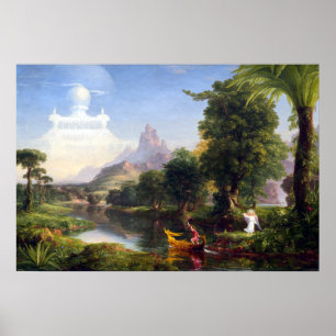 Póster Thomas Cole El viaje de la juventud de la vida